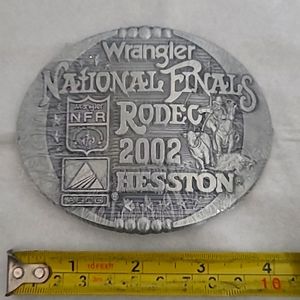 Wrangler/ Hesston National Finals Rodeo 2002 Belt Buckle